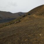 Hiking trail, Fagradalsfjall volcano near Reykjavik, Iceland