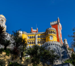 Images of the Pena Palace, interior and exterior